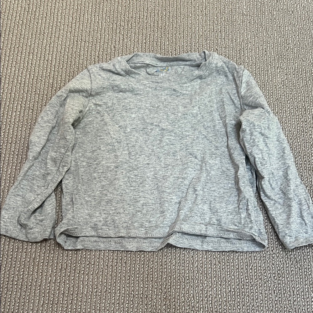 Gray Long Sleeve Kids Shirt - Picture 3 of 4